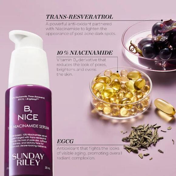 Sunday Riley B3 Nice 10% Niacinamide Serum Full Size - Picture 2 of 9